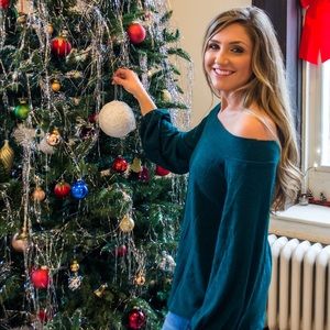 Green Off The Shoulder Top